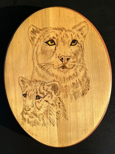 Hand burned wood - wood, pyrography